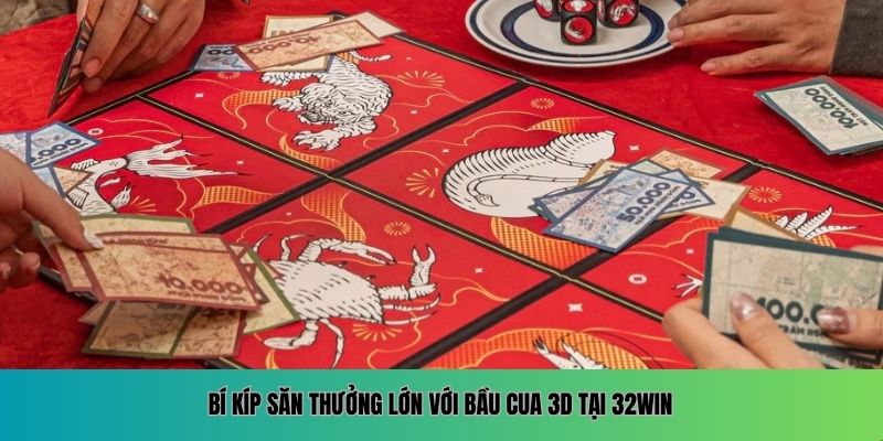 Bí kíp săn thưởng lớn với bầu cua 3D tại 32WIN